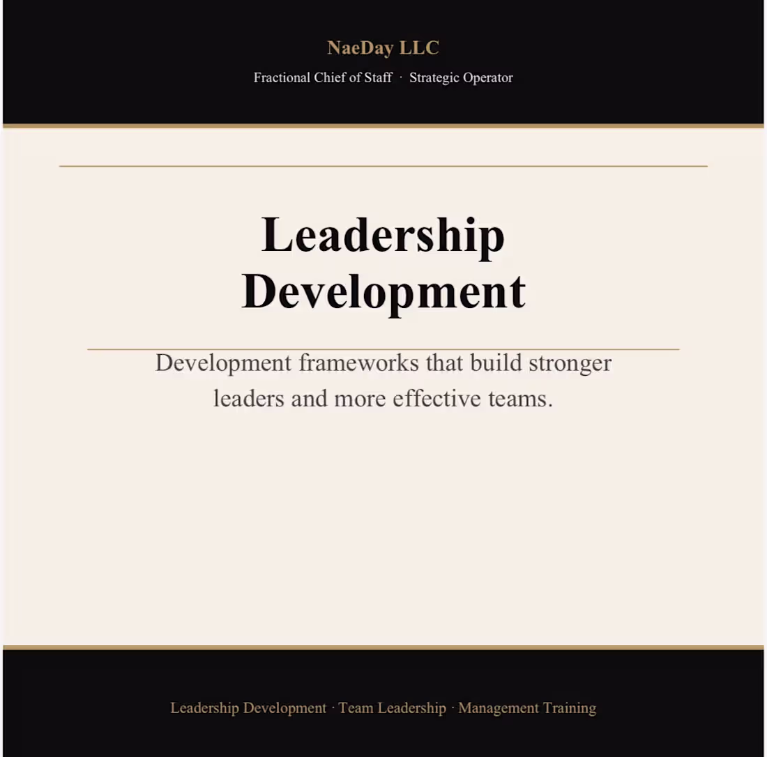 Cover image for Leadership Development