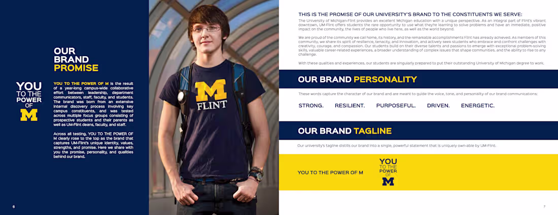 Cover image for University of Michigan-Flint Brand Language