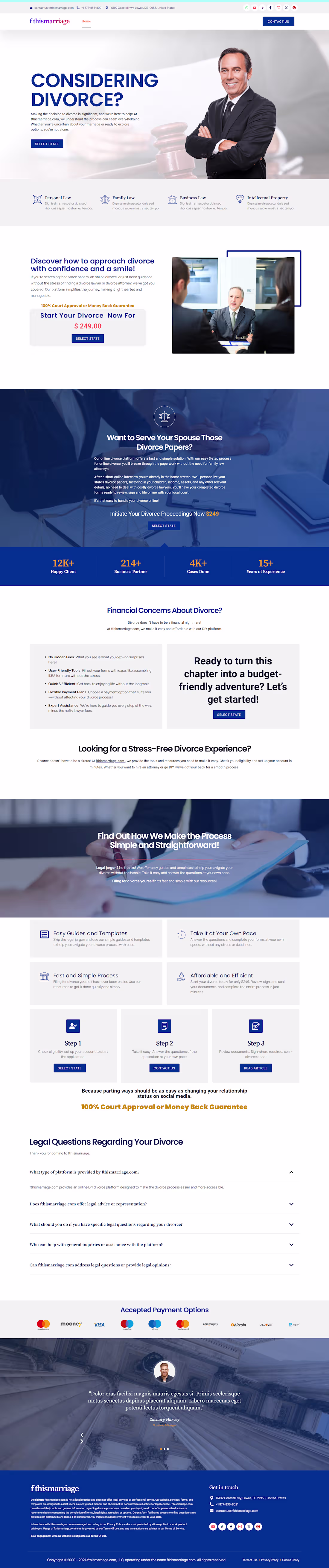 Cover image for WordPress Website Template Design for a Family Law Agency