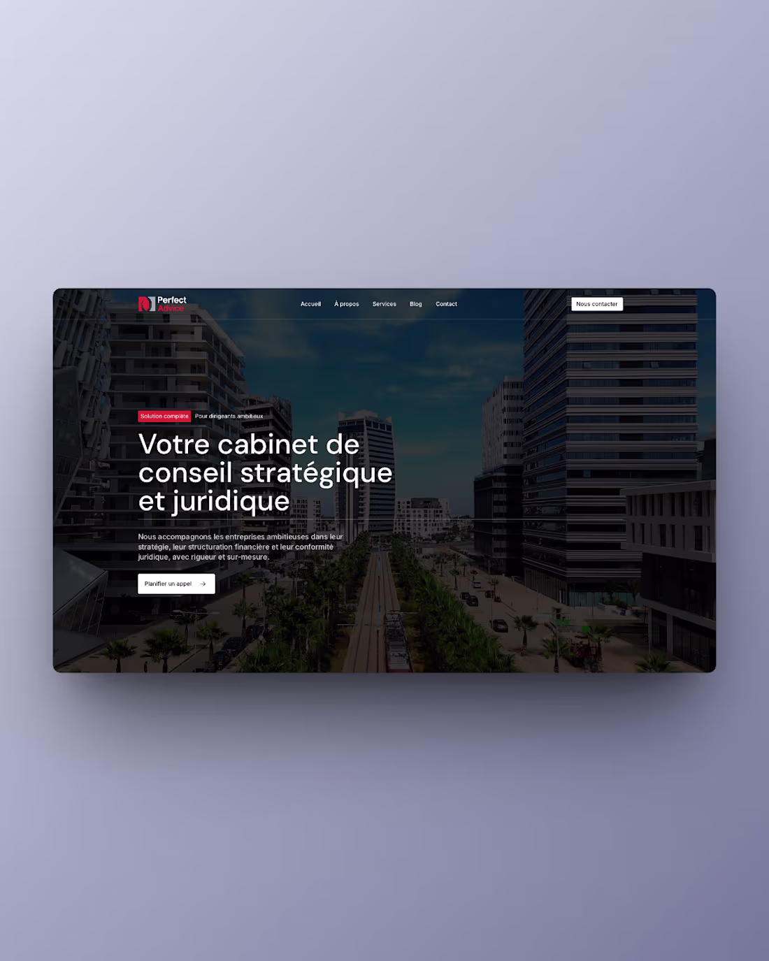 Cover image for Perfect Advice Consulting Firm Website Design & Development