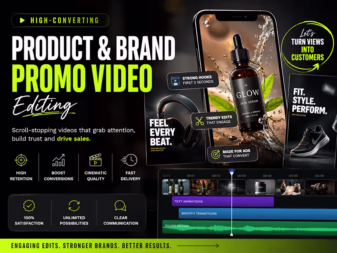 Cover image for I Create High-Converting Product & Brand Promo Video Editing