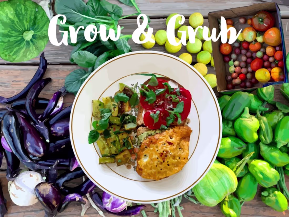 Cover image for Grow & Grub — Kaylan Rosa