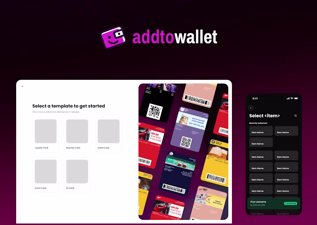 Cover image for AddtoWallet | Easily create and manage digital wallet passes