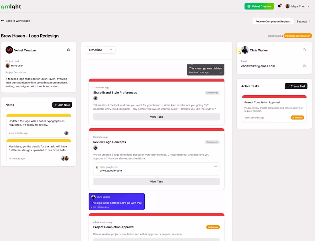 Cover image for grnlght - Full Stack Client & Project Management SaaS