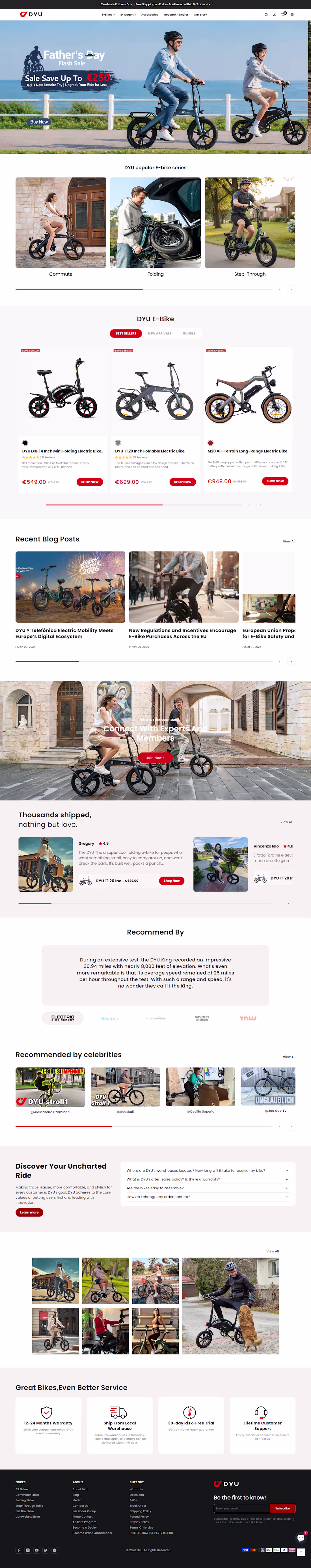 Cover image for DYU Cycle – Shopify Store & Influencer Marketing