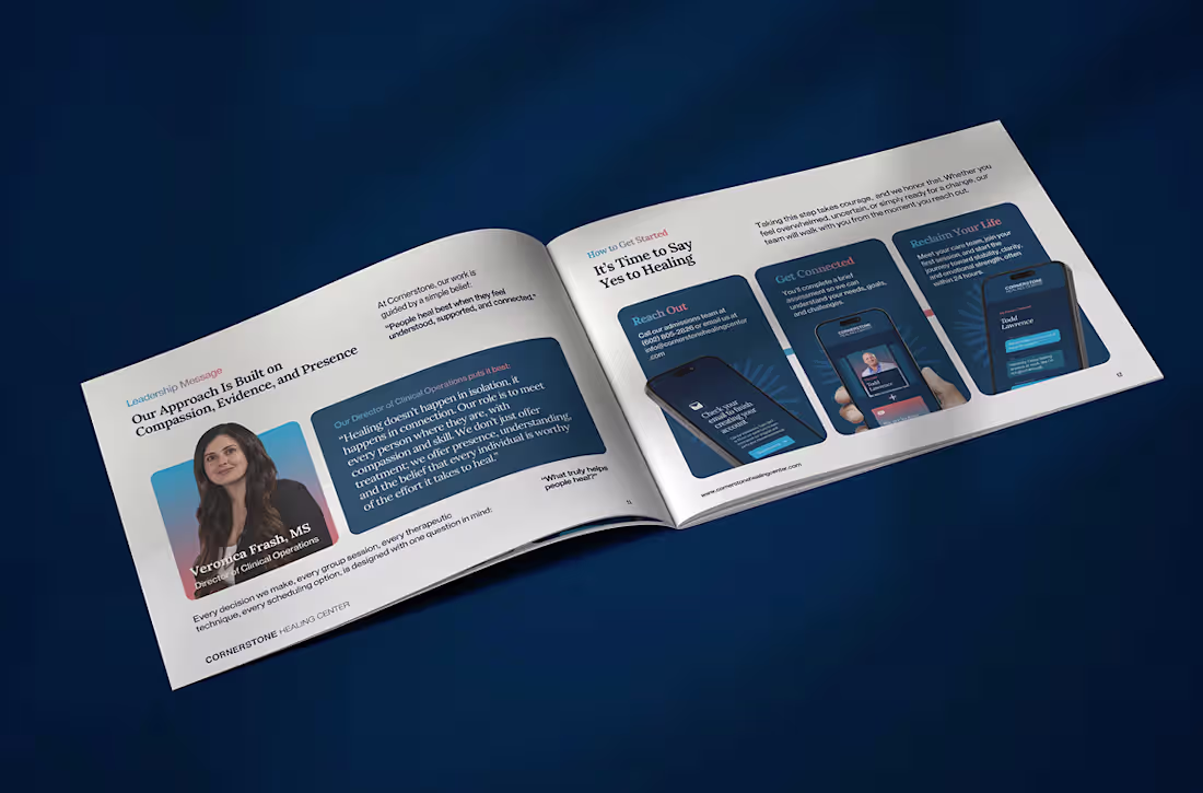 Cover image for Booklet design for a healthcare client