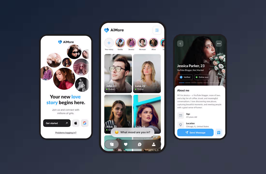 Cover image for AiMore - Dating App