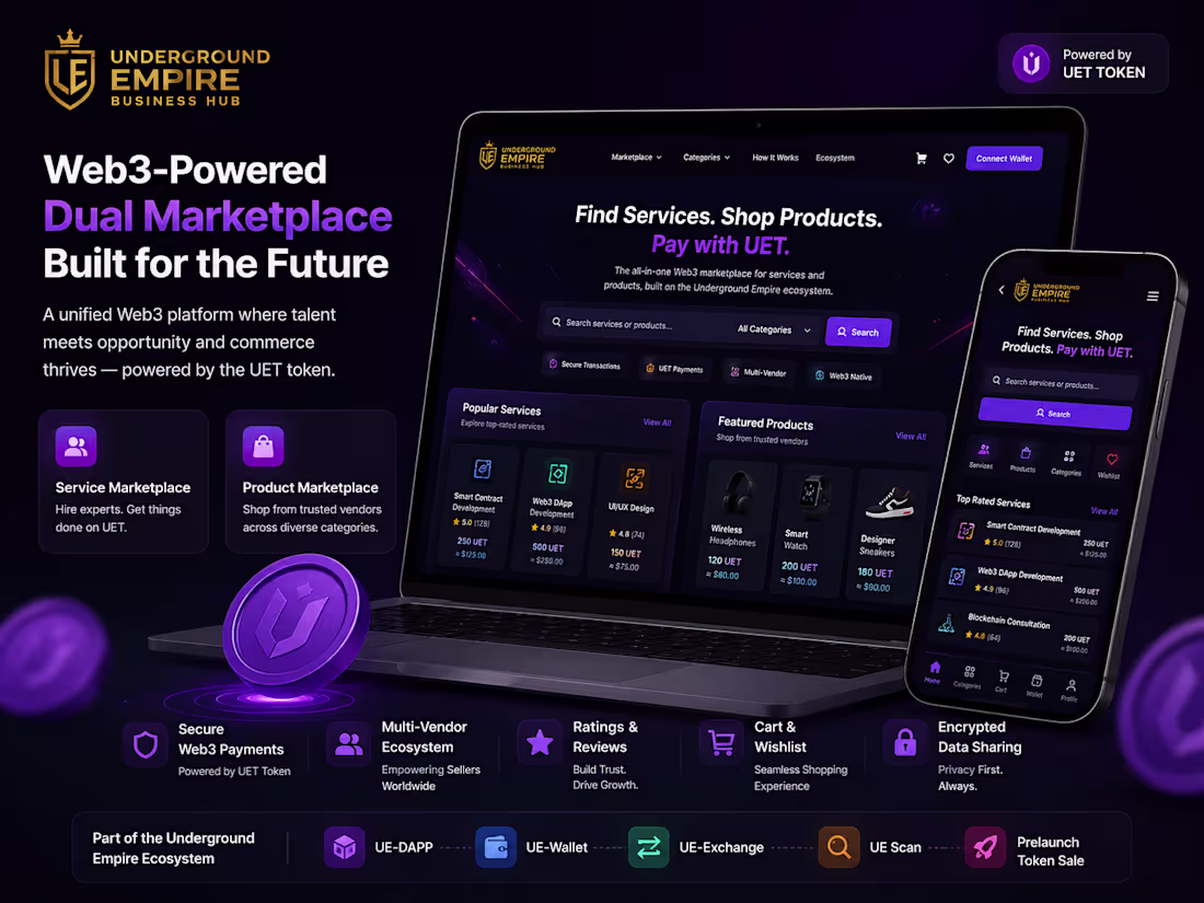 Cover image for Underground Empire Web3 | React, Node.js, Blockchain, ERC-20