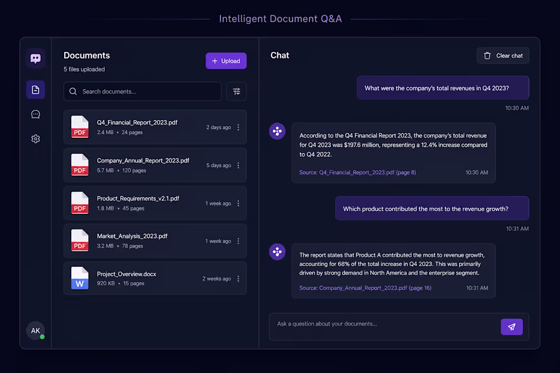 Cover image for Title: AI Document Search RAG
