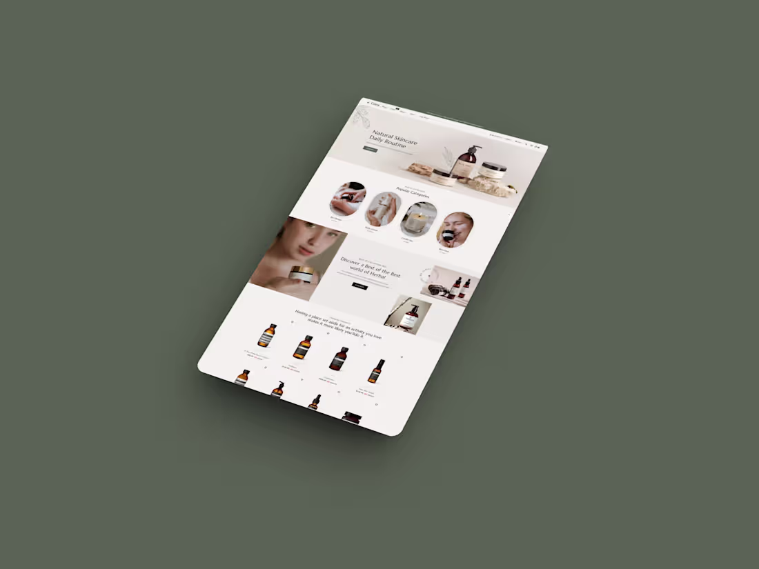 Cover image for Cosmetic website