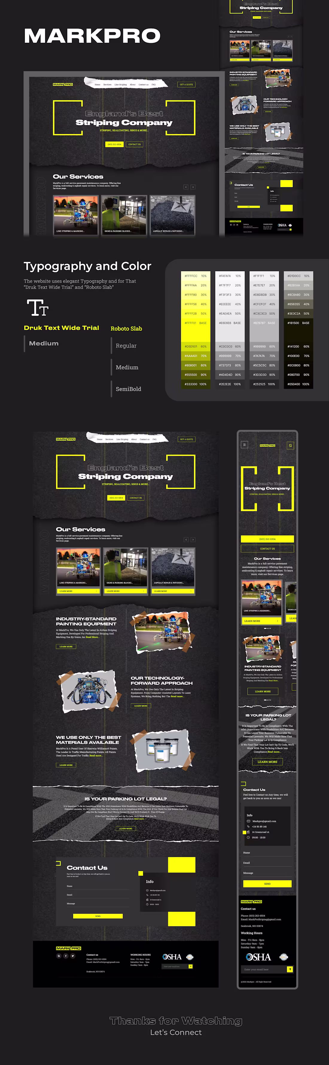 Cover image for Mark Pro (Landing page UI Design)