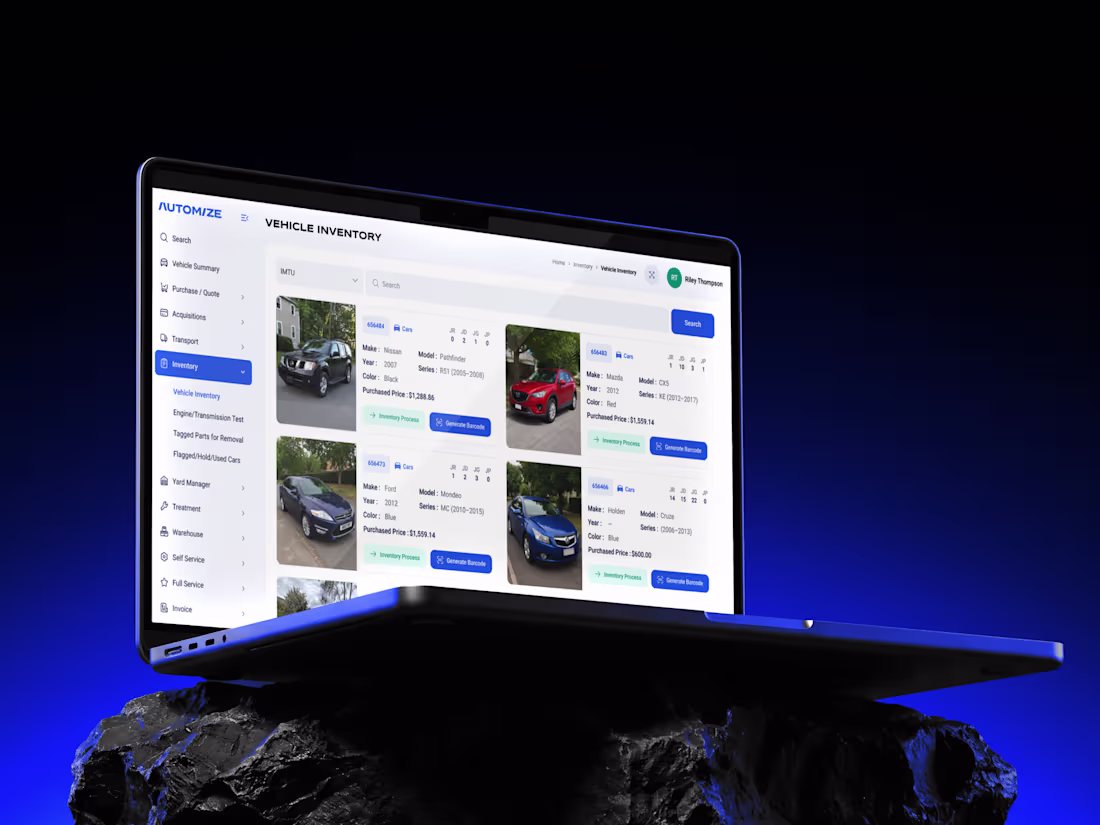 Cover image for 🔧 B2B Automotive ERP — UI/UX Redesign