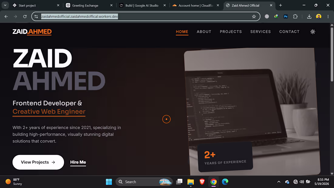Cover image for Modern Developer Portfolio (React +
