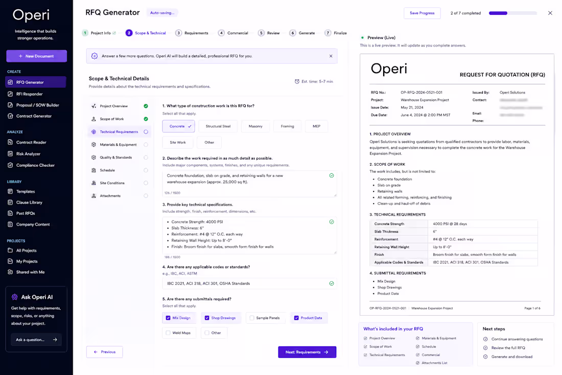 Cover image for AI-Powered RFQ Generator
This concept streamlines