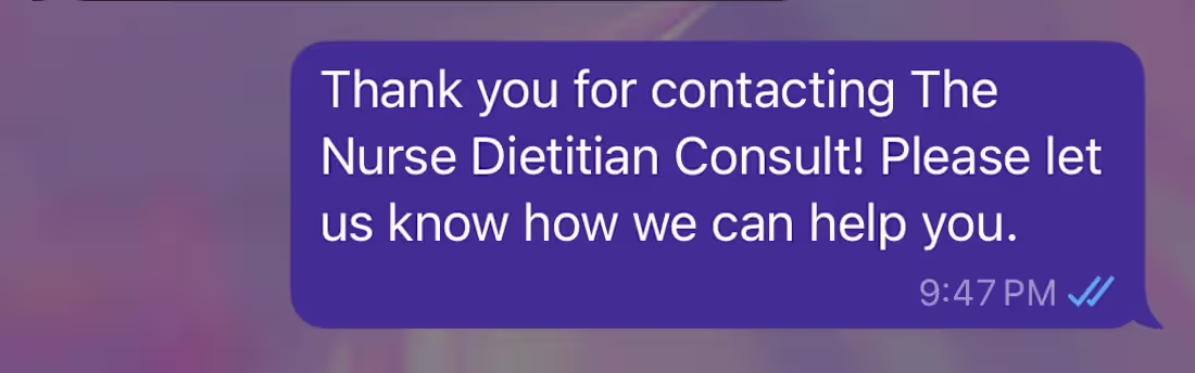Cover image for An automated welcome message created