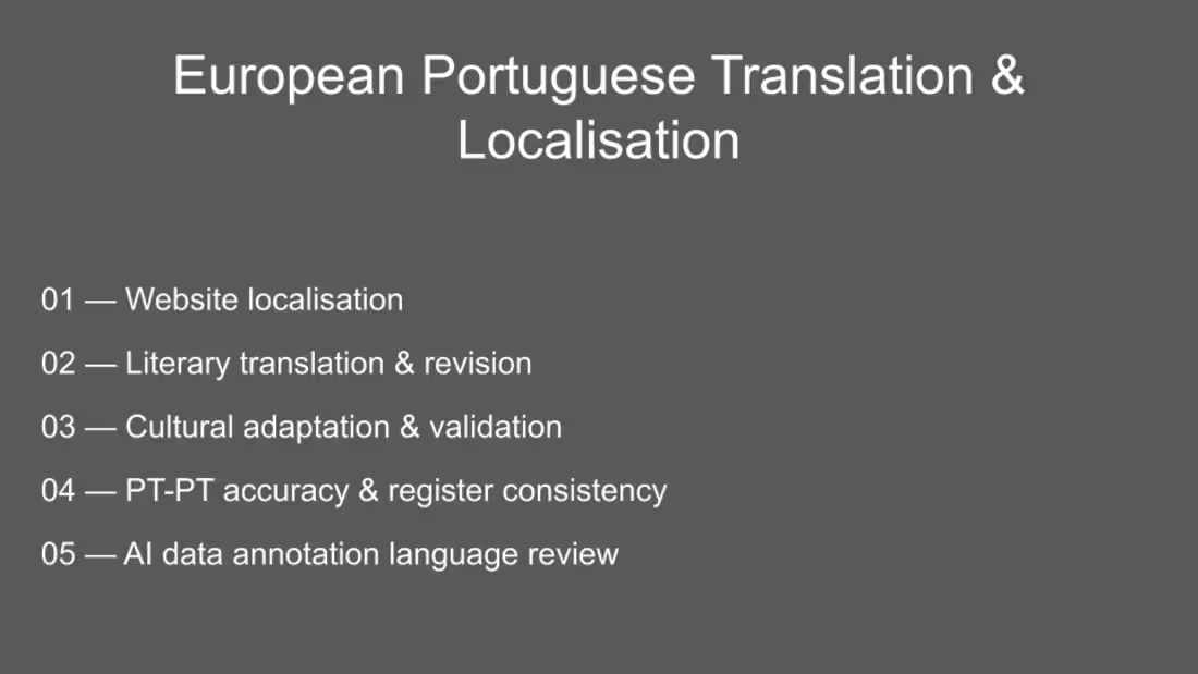 Cover image for Native European Portuguese speaker with