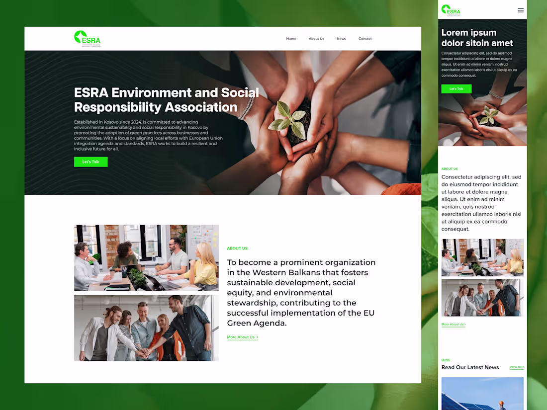 Cover image for ESRA-KS Website and CMS Development