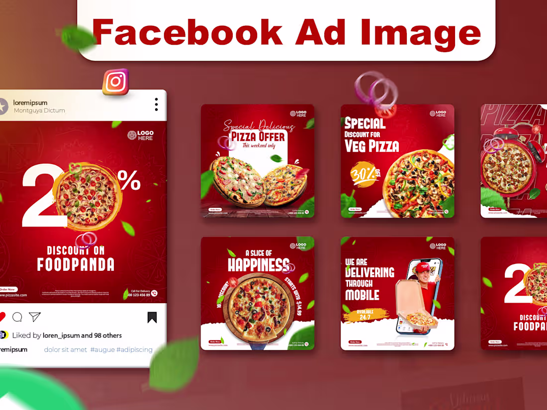 Cover image for I will design 10 creative facebook ad images and instagram posts