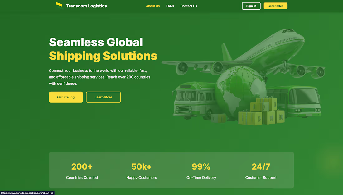Cover image for Transdom Logistics is a full-stack