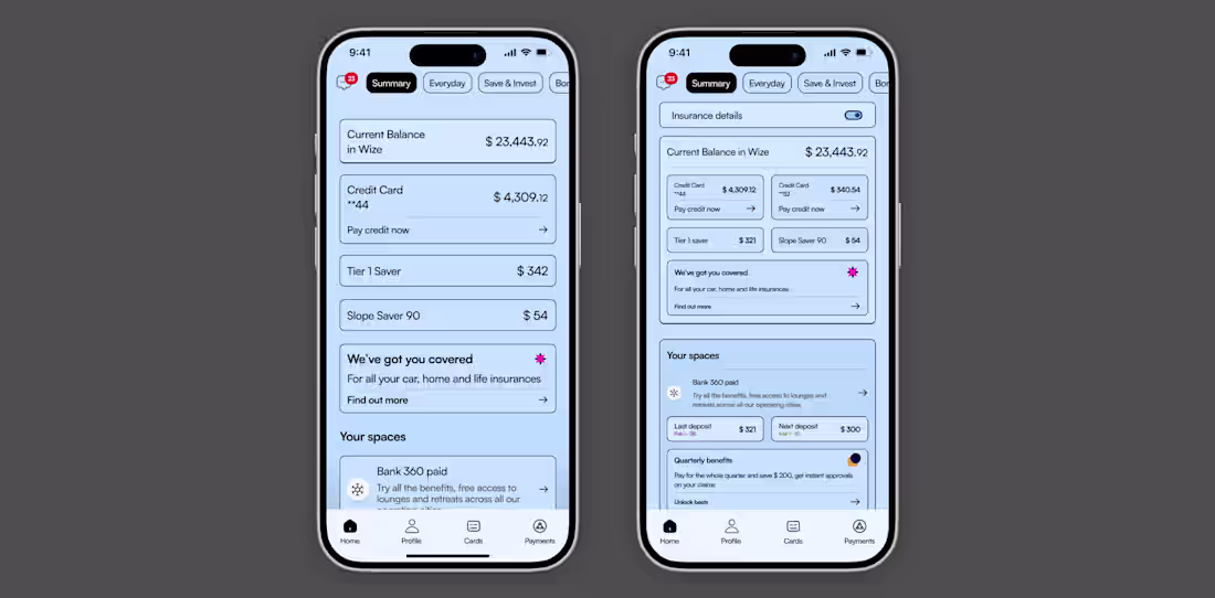 Cover image for Finsurance app home