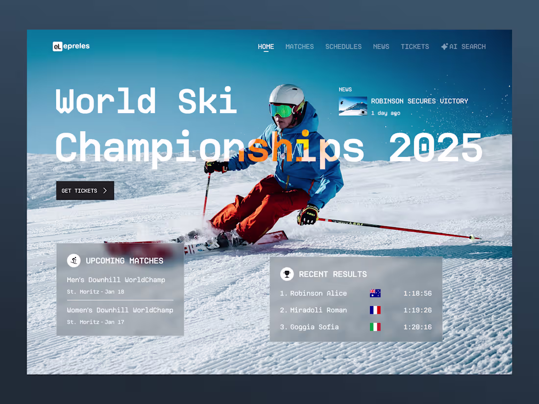 Cover image for Alpine Brutalism: World Ski 2025 x AI Search