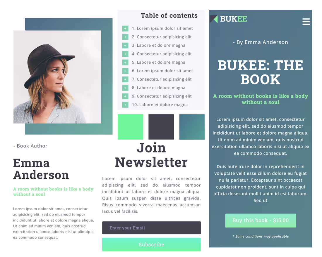 Cover image for Bukee • Website concept for