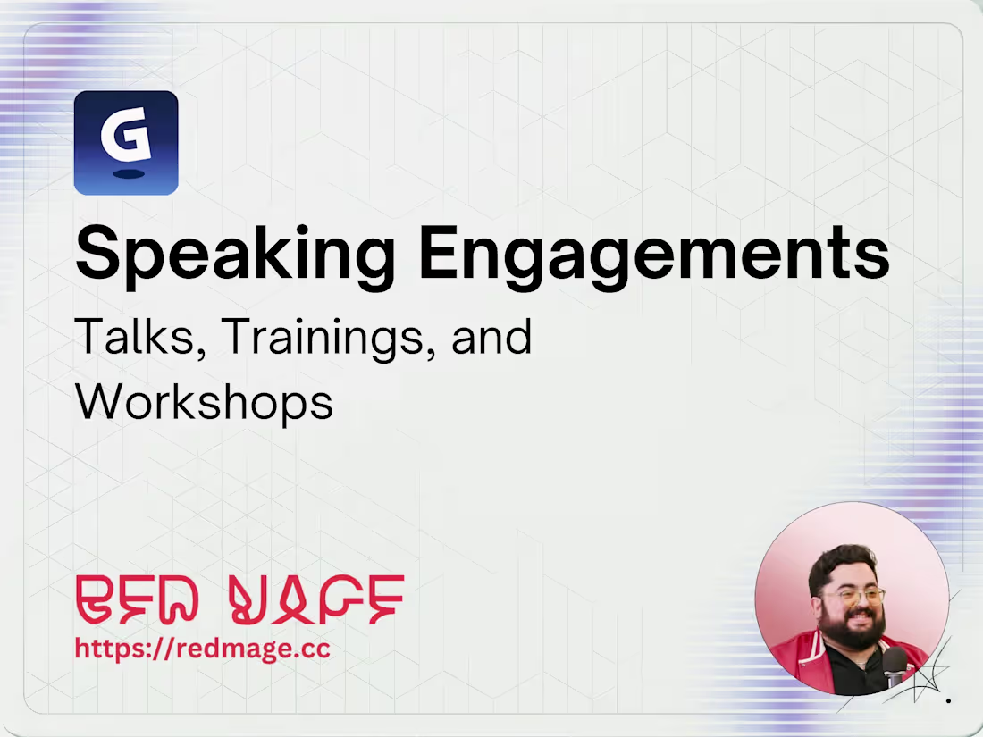 Cover image for Speaking Engagements & Workshops