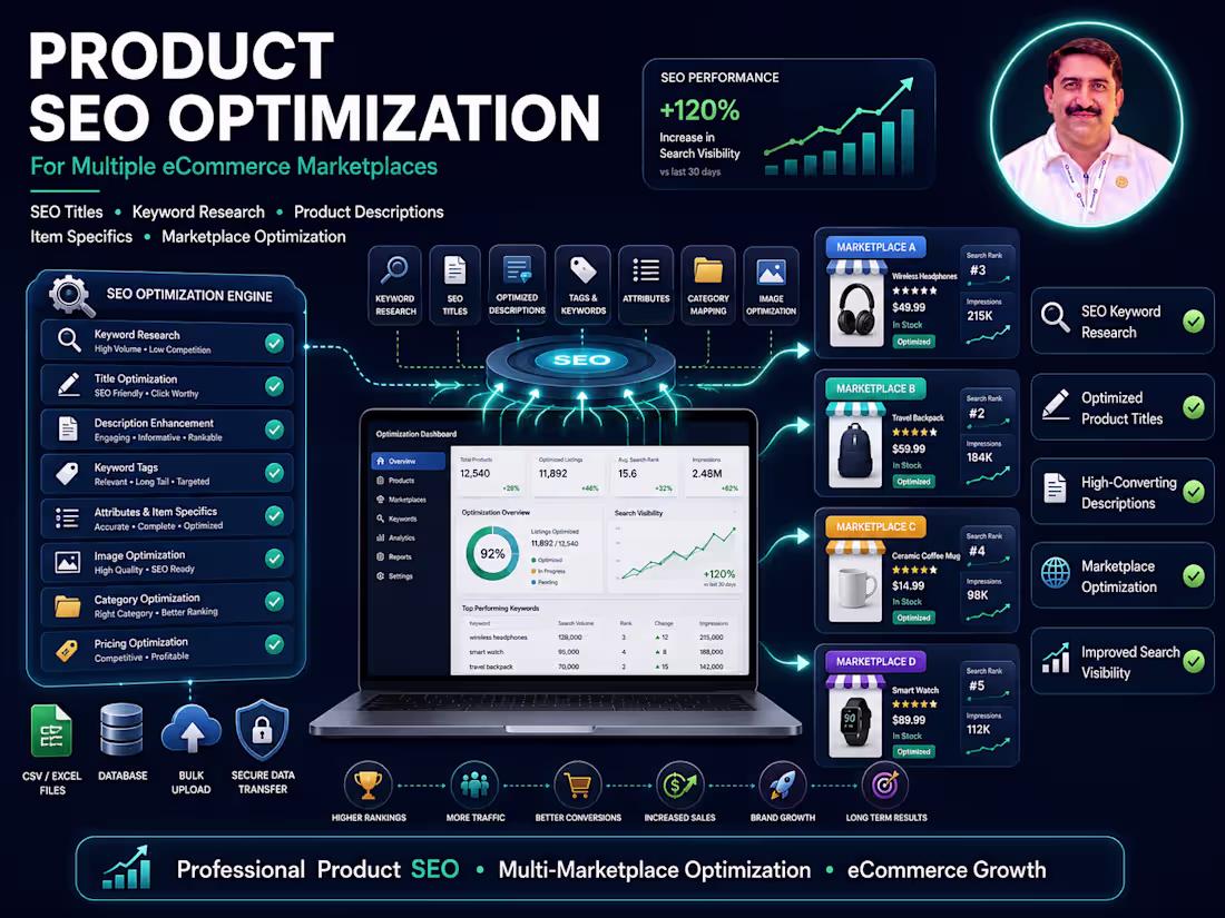 Cover image for Product SEO Optimization for Multiple Marketplaces