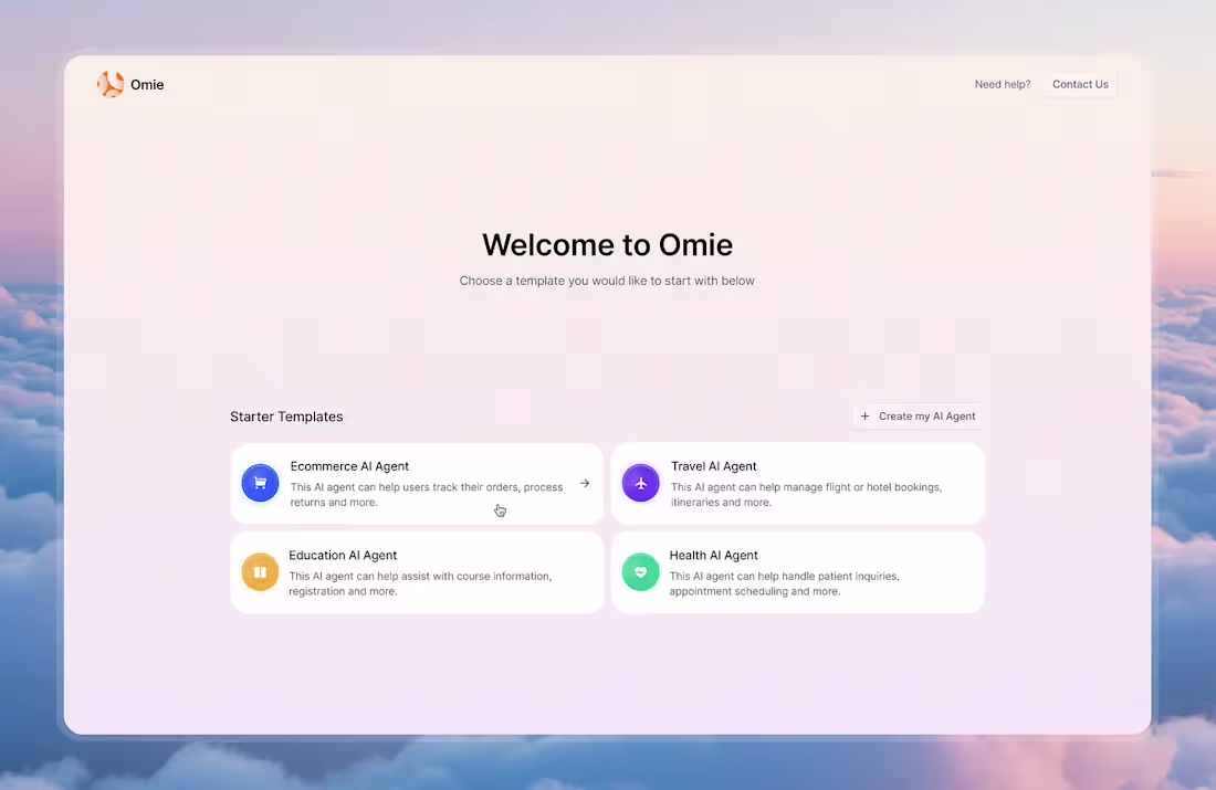 Cover image for A snapshot from a recent project. Meet Omie, an AI agent tha...