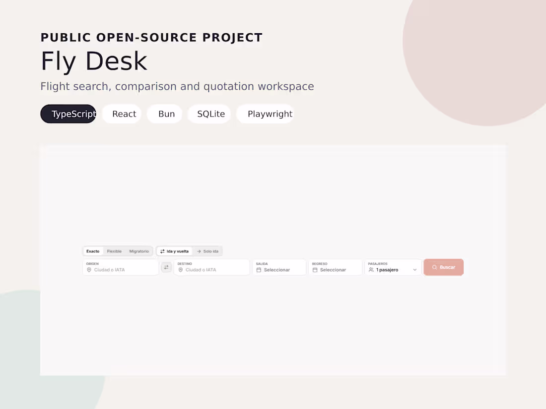 Cover image for Fly Desk — a public