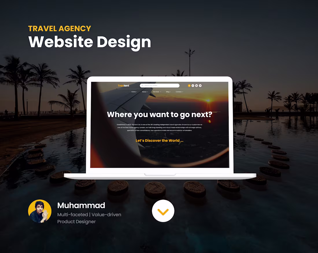 Cover image for Travlant | Travel Website Design