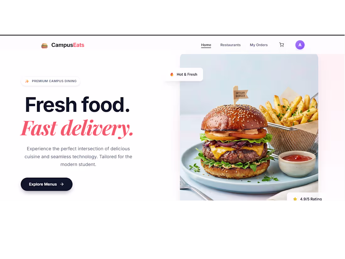 Cover image for Campus Eats — Food Ordering