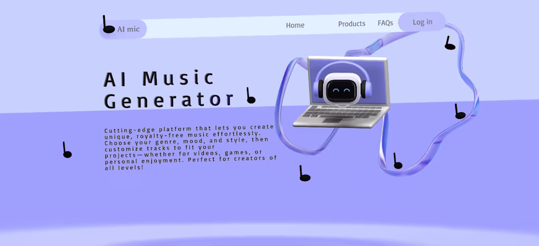 Cover image for AI Landing page web design
