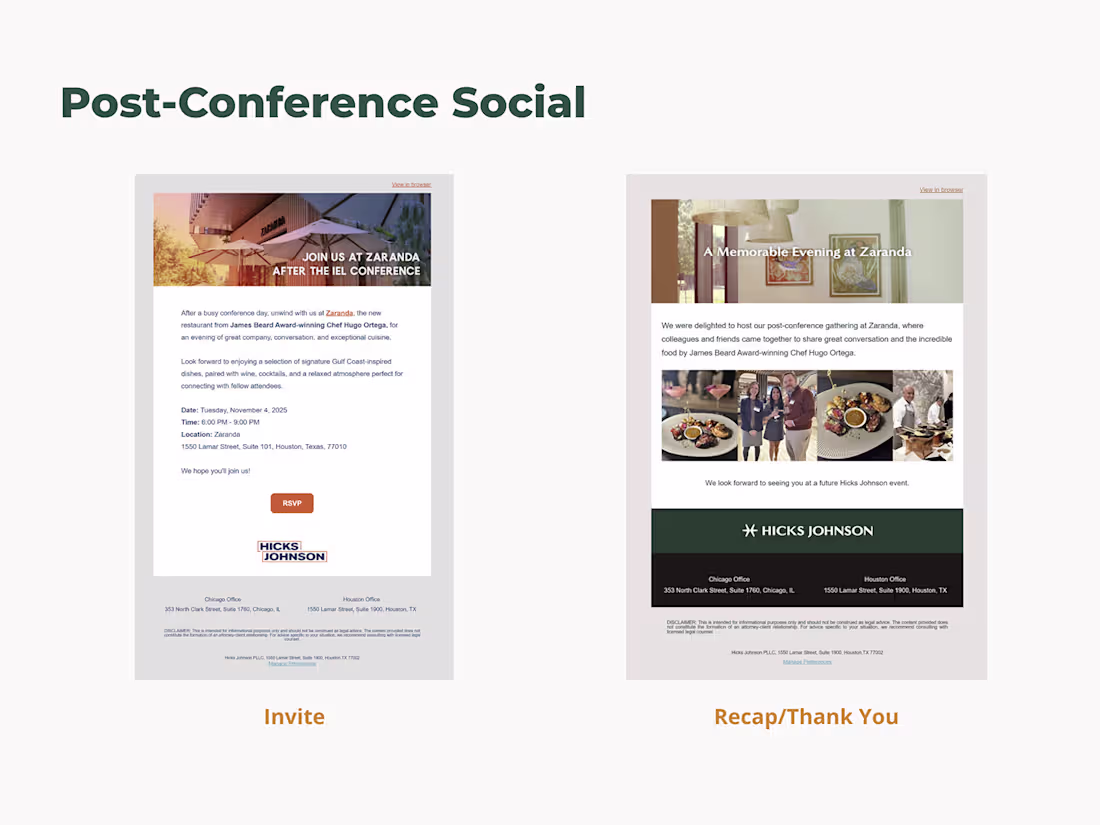 Cover image for Invite and post-event follow-up emails