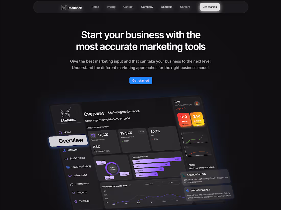 Cover image for Marketing website template