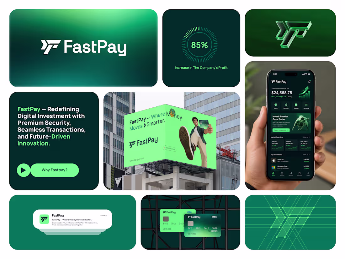 Cover image for FastPay — Fintech Brand Identity