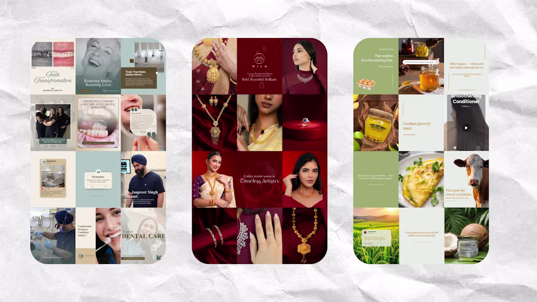 Cover image for Social media grid
#DentalMarketing #Jewellery #Minkorganics