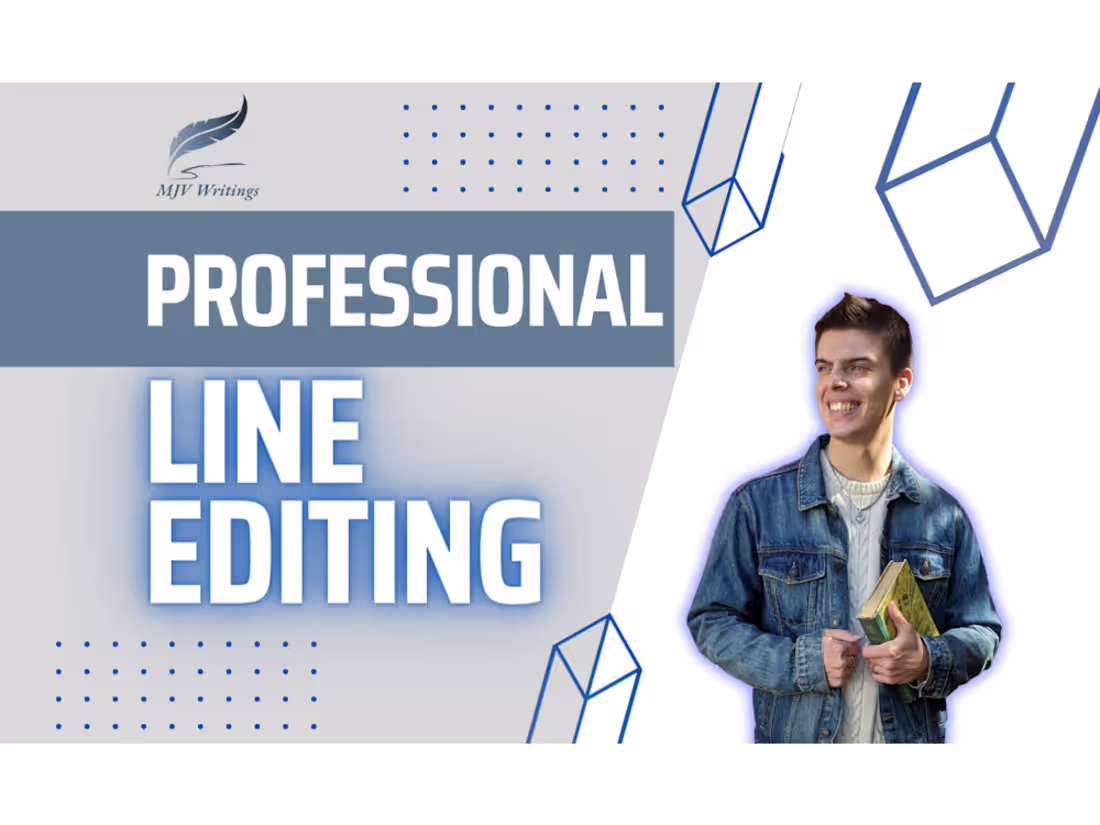Cover image for Line Editing | Fiction, NonFiction, Memoir, Novel, etc.