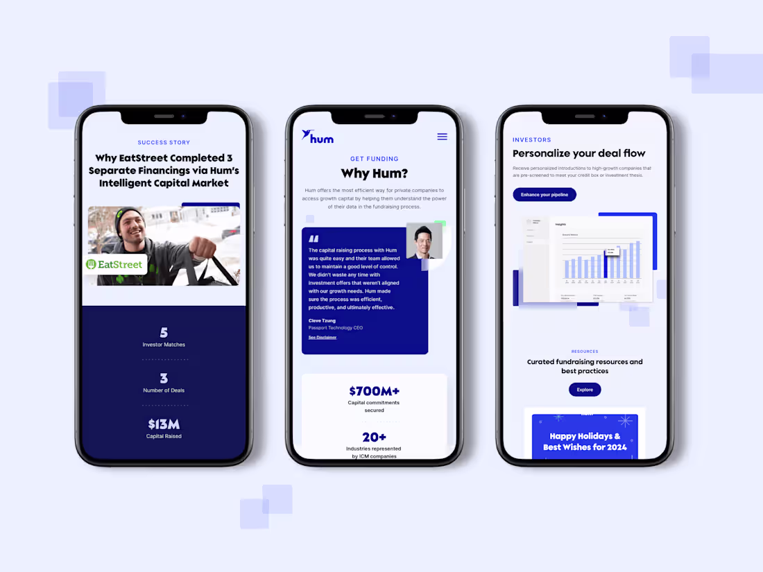 Cover image for Strategy and website design for AI-powered fintech innovator