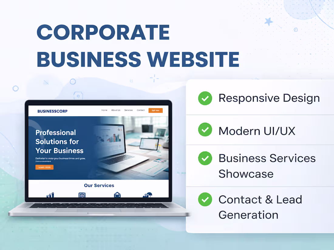 Cover image for A modern and responsive corporate