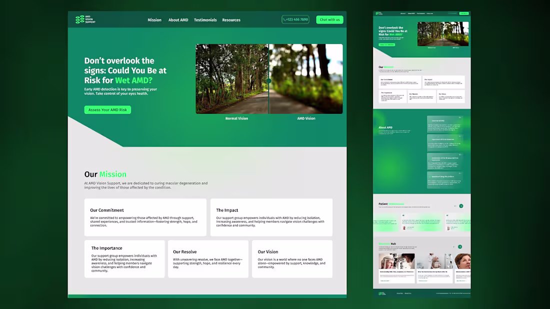 Cover image for Landing Page for Vision Care