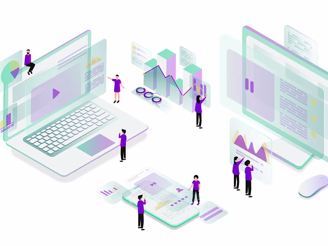 Cover image for Illustrations for a learning website