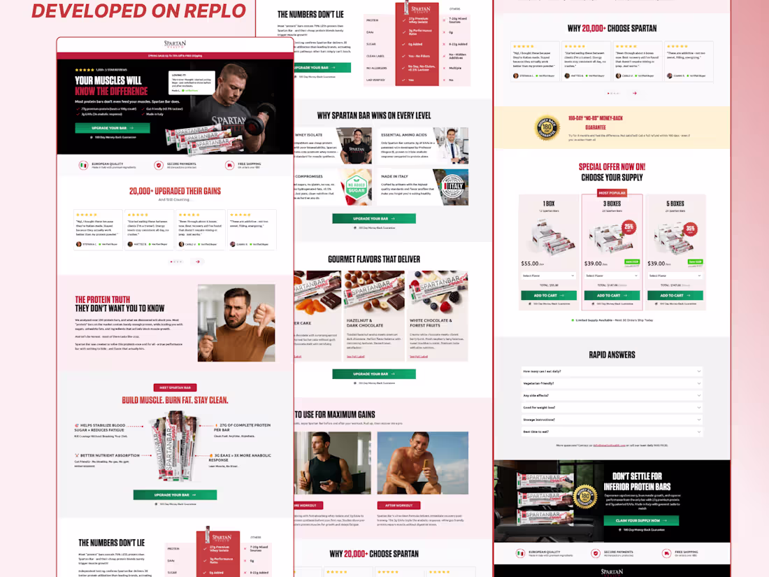 Cover image for Landing Page developed On Replo