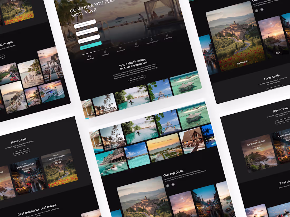 Cover image for Luxury Travel Website Design