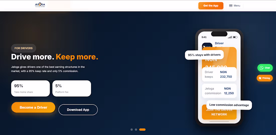 Cover image for Title:

Jeloga — Nigerian Rideshare Platform
Description:

A