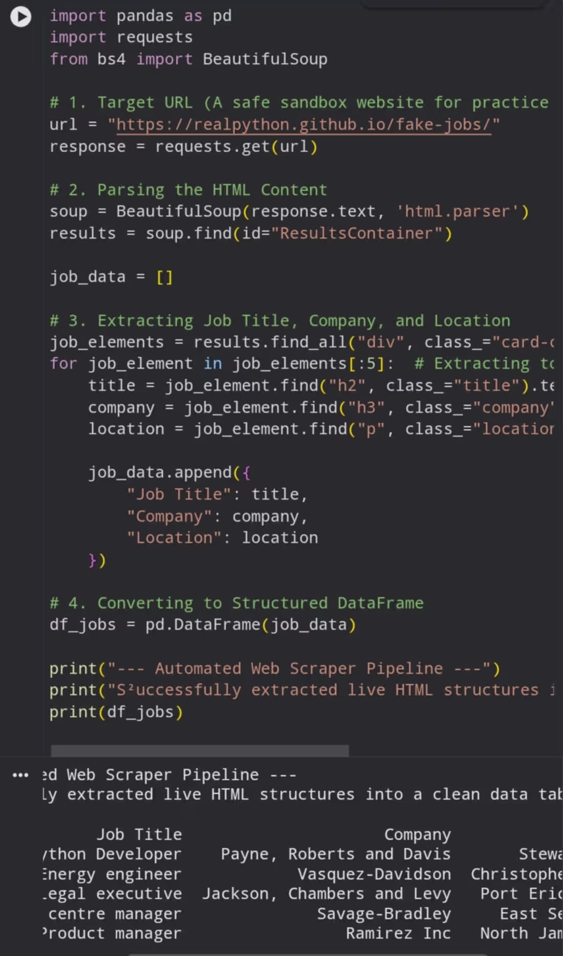 Cover image for Automated Web Scraper and Data
