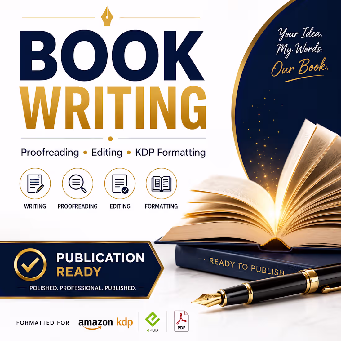 Cover image for I specialize in helping authors,