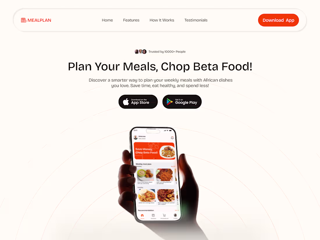 Cover image for A Mealplan Framer Website