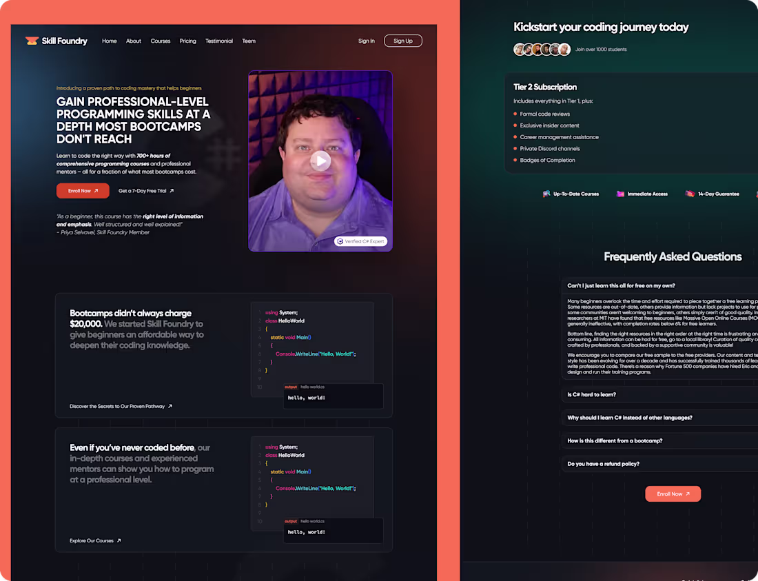 Cover image for Skill Foundry – Learn to Code, Build Real Skills