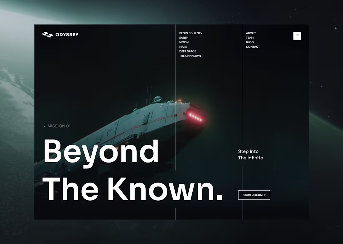 Cover image for ODEYSSES — Space Exploration Landing